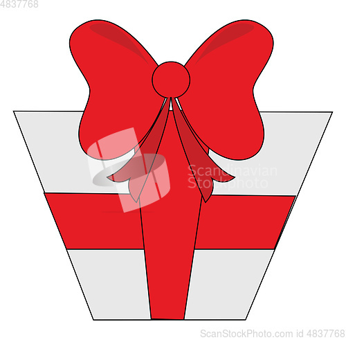 Image of A present box vector or color illustration