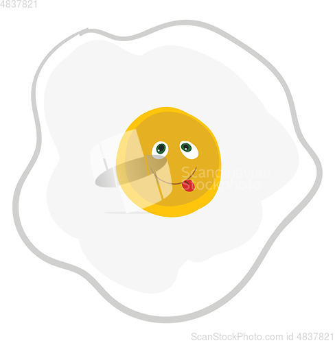 Image of Happy breakfast vector or color illustration