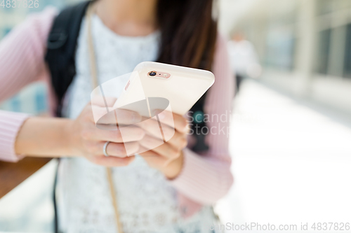 Image of Woman use of smart phone