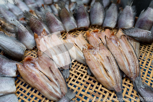 Image of Dried fish in market