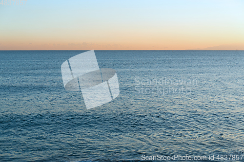 Image of Seascape and sunset