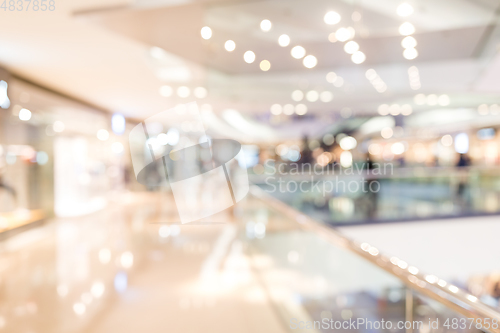 Image of Blur shopping mall and retail store interior
