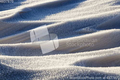 Image of Snowdrifts, the field in winter