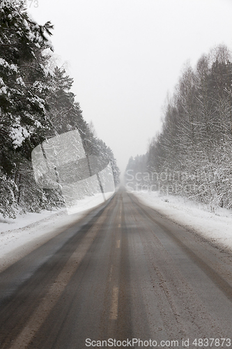 Image of Road under the snow