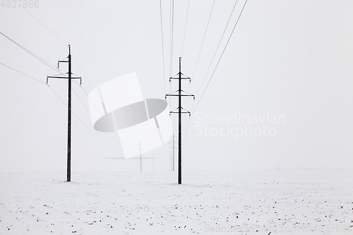Image of Snow drifts in winter