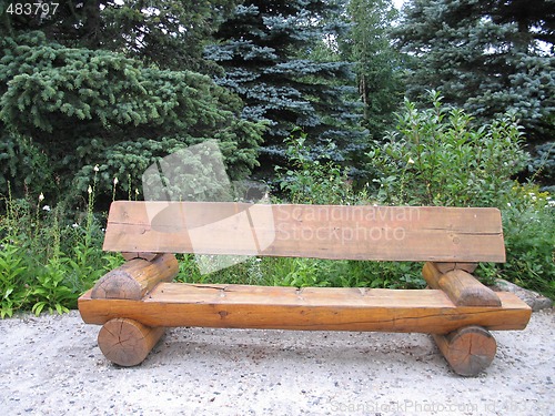 Image of wooden bench