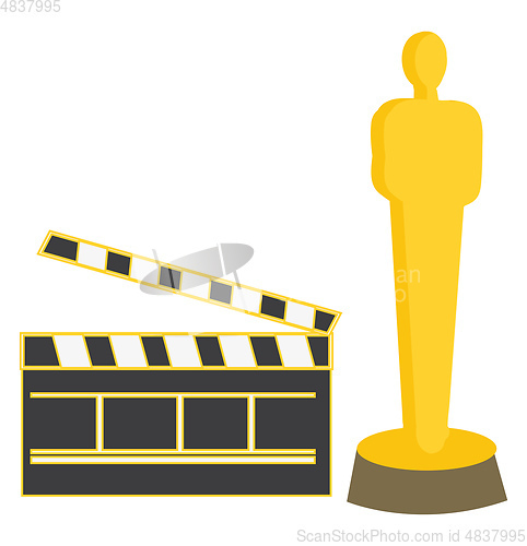 Image of Oscar illustration vector on white background 