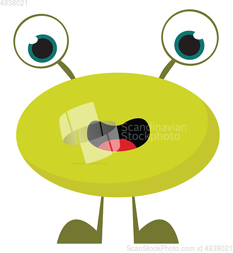 Image of Monster without hands vector or color illustration