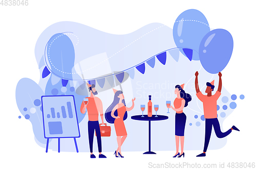 Image of Corporate party concept vector illustration.