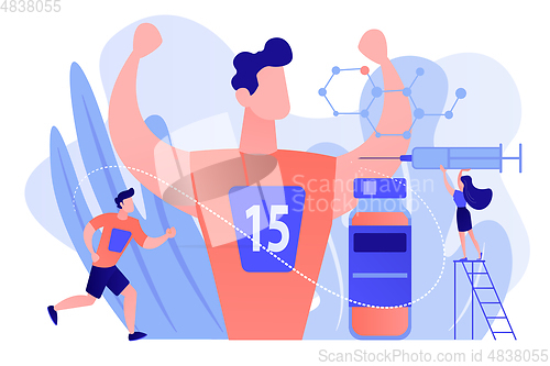 Image of Doping test concept vector illustration.