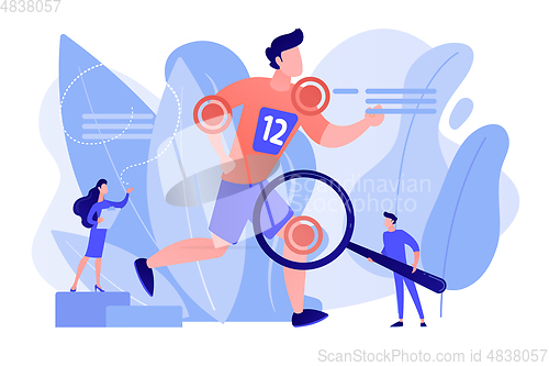 Image of Sports medicine concept vector illustration.