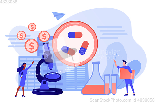 Image of Pharmacological business concept vector illustration.