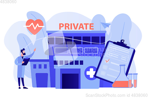 Image of Private healthcare concept vector illustration.