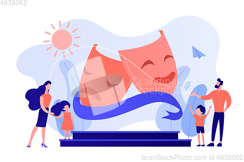 Image of Theater camp concept vector illustration.