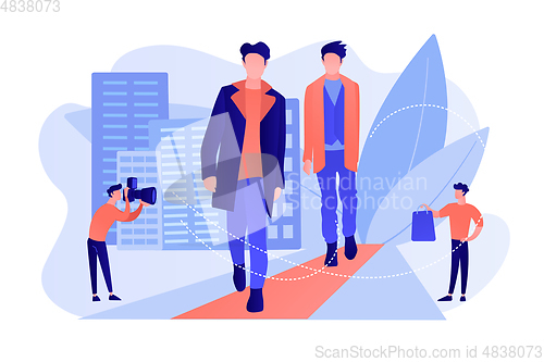 Image of Men style and fashion concept vector illustration.