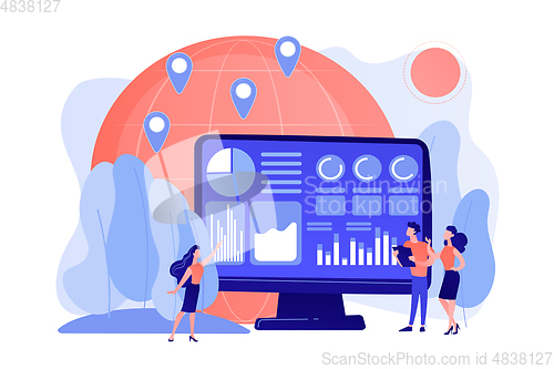 Image of Environment data analytics concept vector illustration