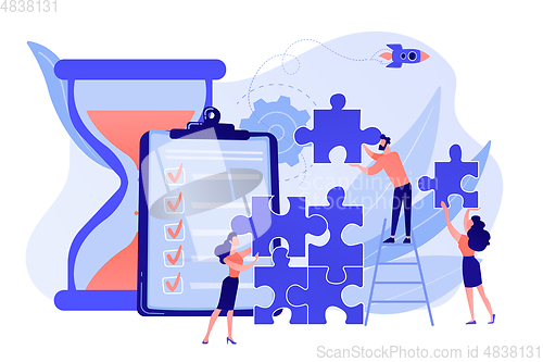 Image of Project delivery concept vector illustration