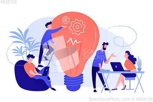 Image of Coworking concept vector illustration.