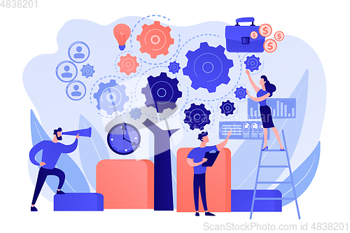 Image of Enterprise architecture concept vector illustration