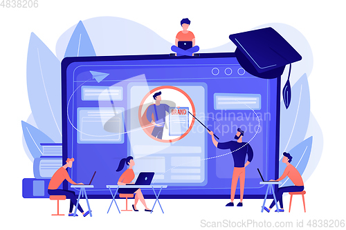 Image of Personal branding course concept vector illustration