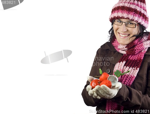 Image of christmas girl ornaments