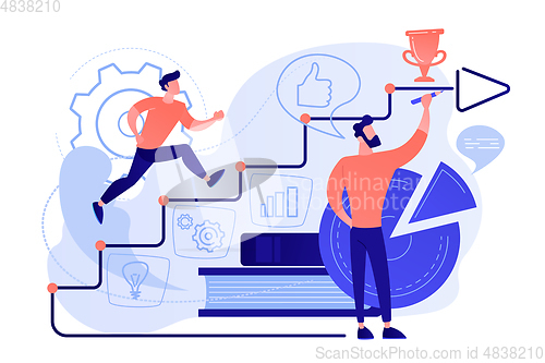 Image of Business coaching concept vector illustration.