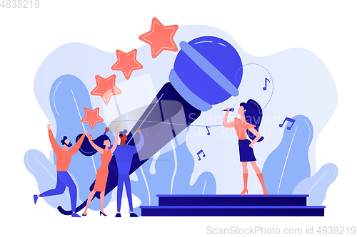 Image of Popular music concept vector illustration.