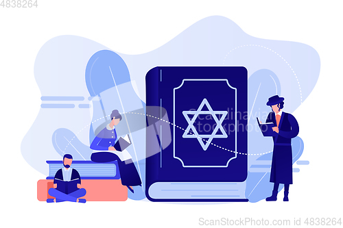 Image of Judaism concept vector illustration.