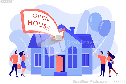 Image of Open house concept vector illustration.