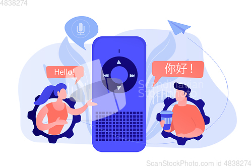 Image of Language translation concept vector illustration.