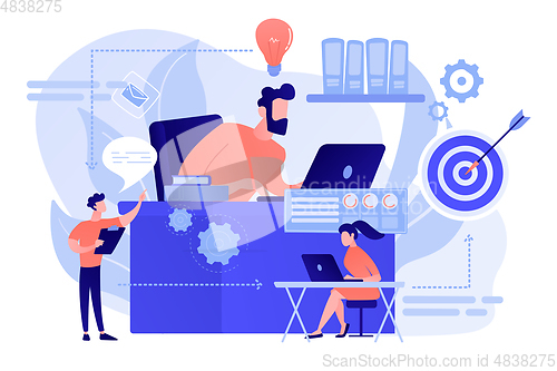 Image of Workflow concept vector illustration.