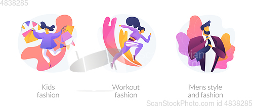 Image of Fashion types vector concept metaphors.