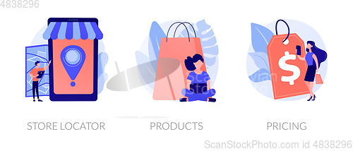 Image of Online store vector concept metaphors.