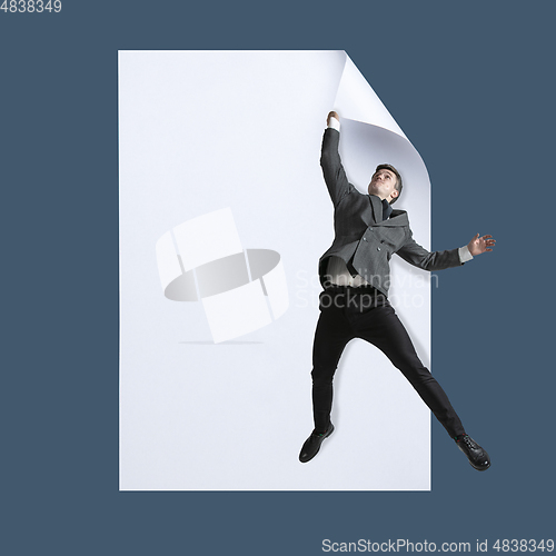 Image of Imagine who\'s covering white sheet to get digital file icon