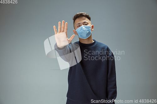 Image of Medic in protective mask, coronavirus illustration concept