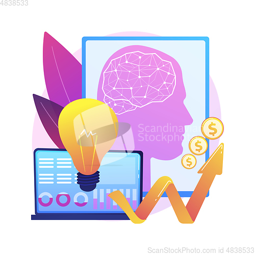 Image of Artificial intelligence in financing abstract concept vector illustration.