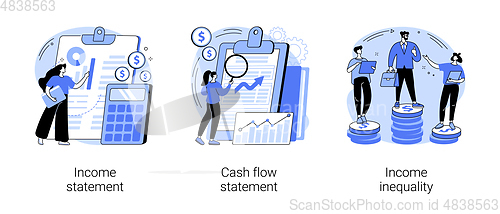 Image of Balance sheet abstract concept vector illustrations.