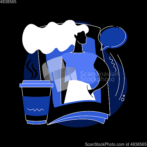 Image of Magazine abstract concept vector illustration.