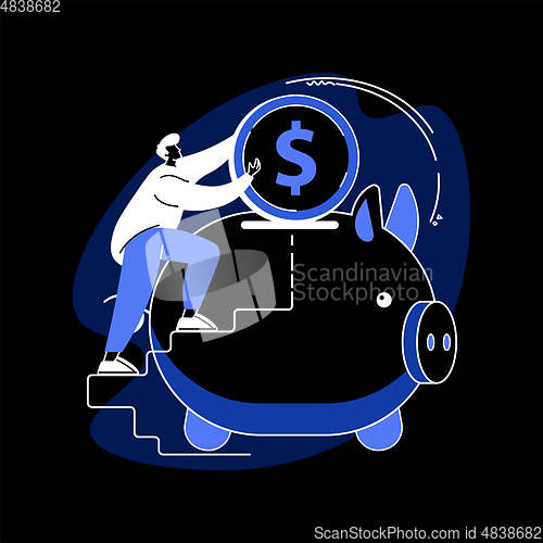 Image of Fundraising abstract concept vector illustration.