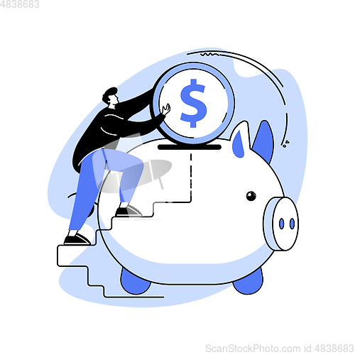 Image of Fundraising abstract concept vector illustration.