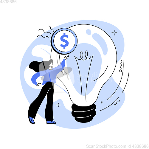 Image of Sponsoring abstract concept vector illustration.