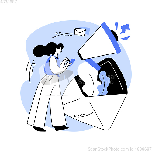 Image of Newsletter abstract concept vector illustration.