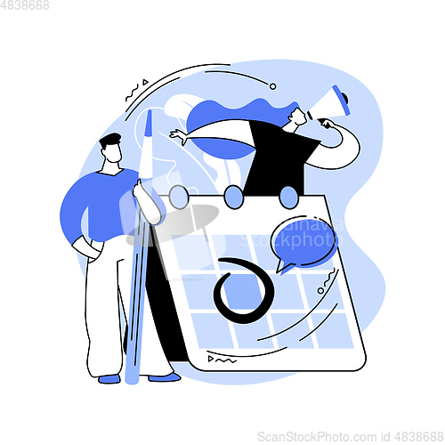 Image of Events abstract concept vector illustration.