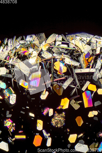 Image of colorful microcrystals