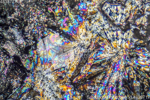 Image of soda lye microcrystals