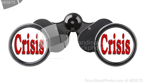 Image of isolated binoculars