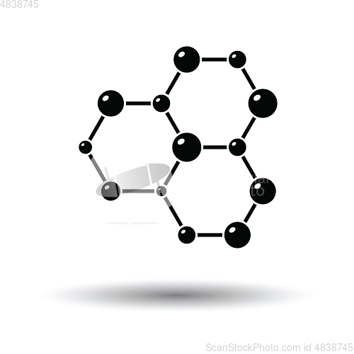 Image of Icon of chemistry hexa connection of atoms