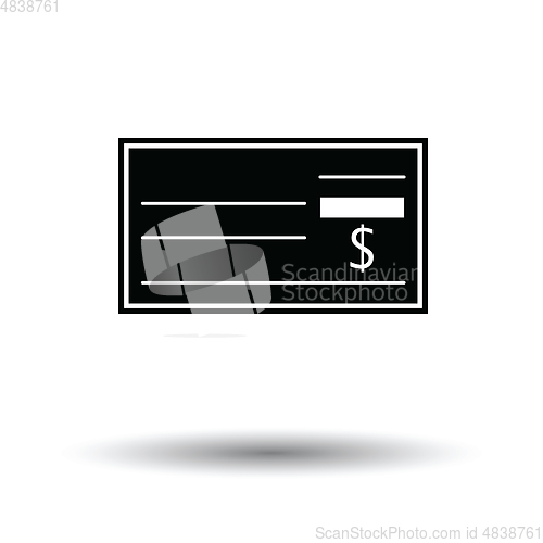 Image of Bank check icon