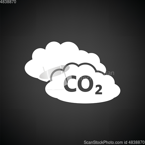 Image of CO 2 cloud icon