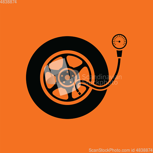 Image of Tire pressure gage icon